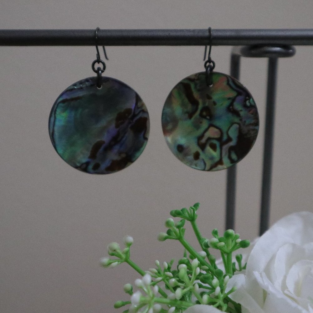 (3 for $20) Shell Medallion Earrings